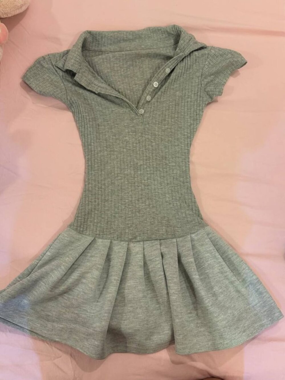 Gray Mini Dress